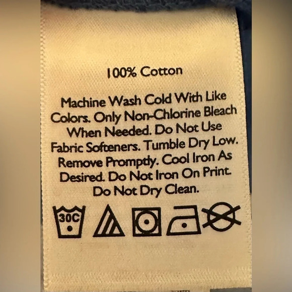 NWT Eddie Bauer Men’s Blue Long Sleeve Polo Shirt Size Large Tall - Picture 4 of 5